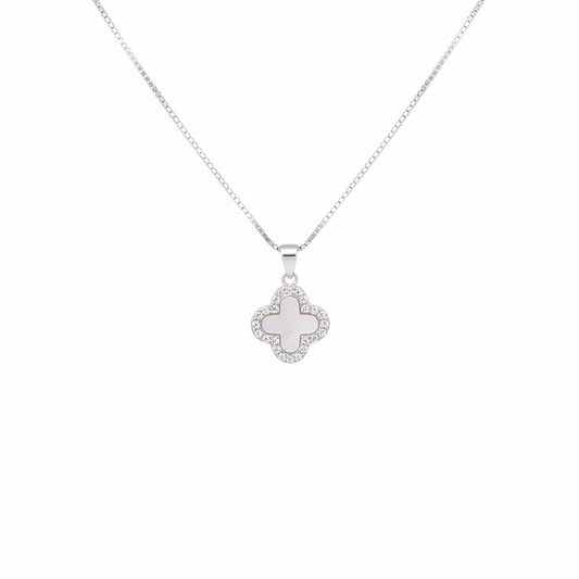 Clover necklace studio