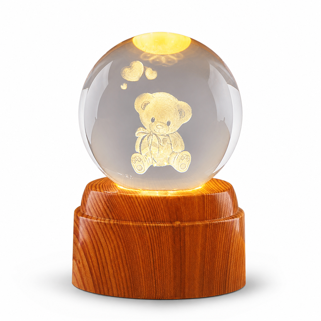 Crystal Ball Lamp — white studio