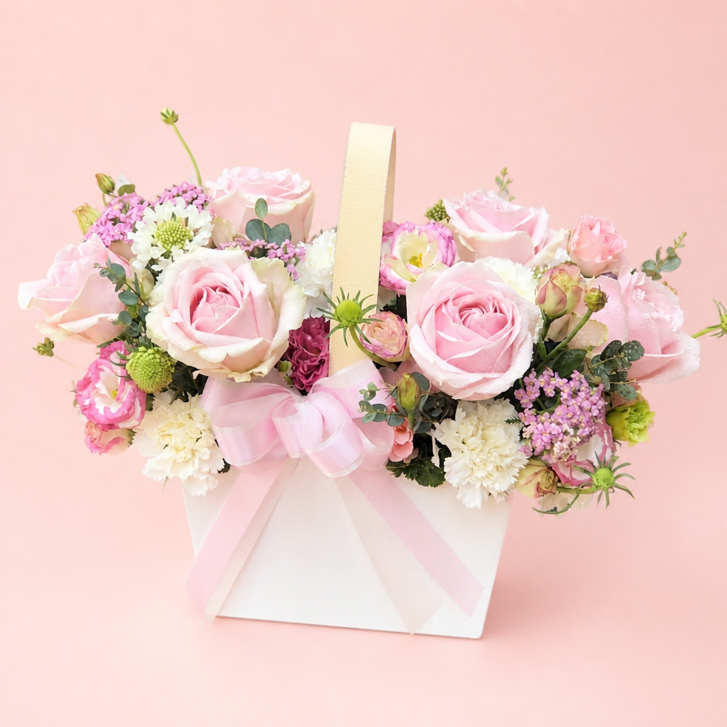 Pink Blossom Affair blush background