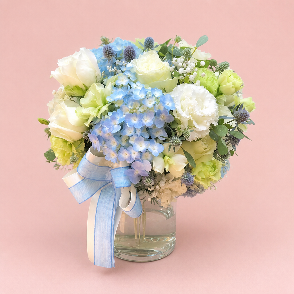 Pure Grace Vase blush background