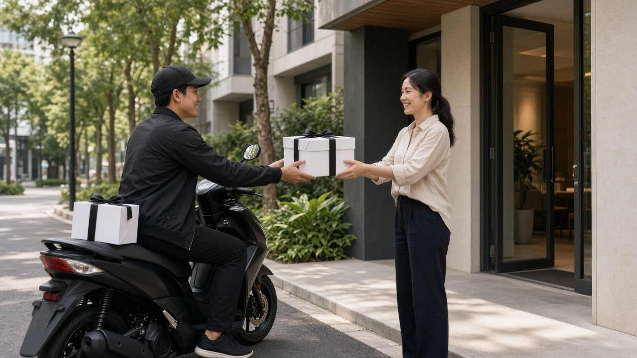 Street-level gift delivery in Thailand for city-to-city sending