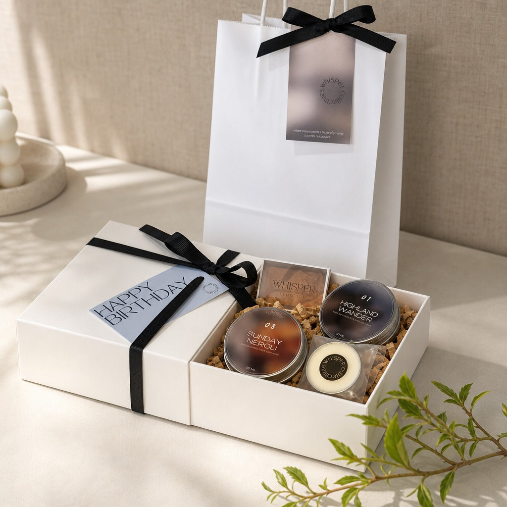 Scented Candle Gift Set — lifestyle gift presentation