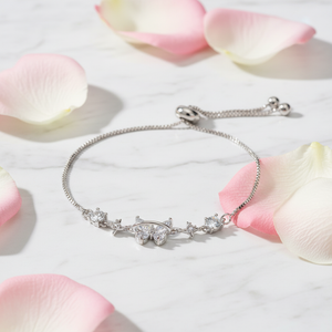 Crystal Butterfly Adjustable Bracelet