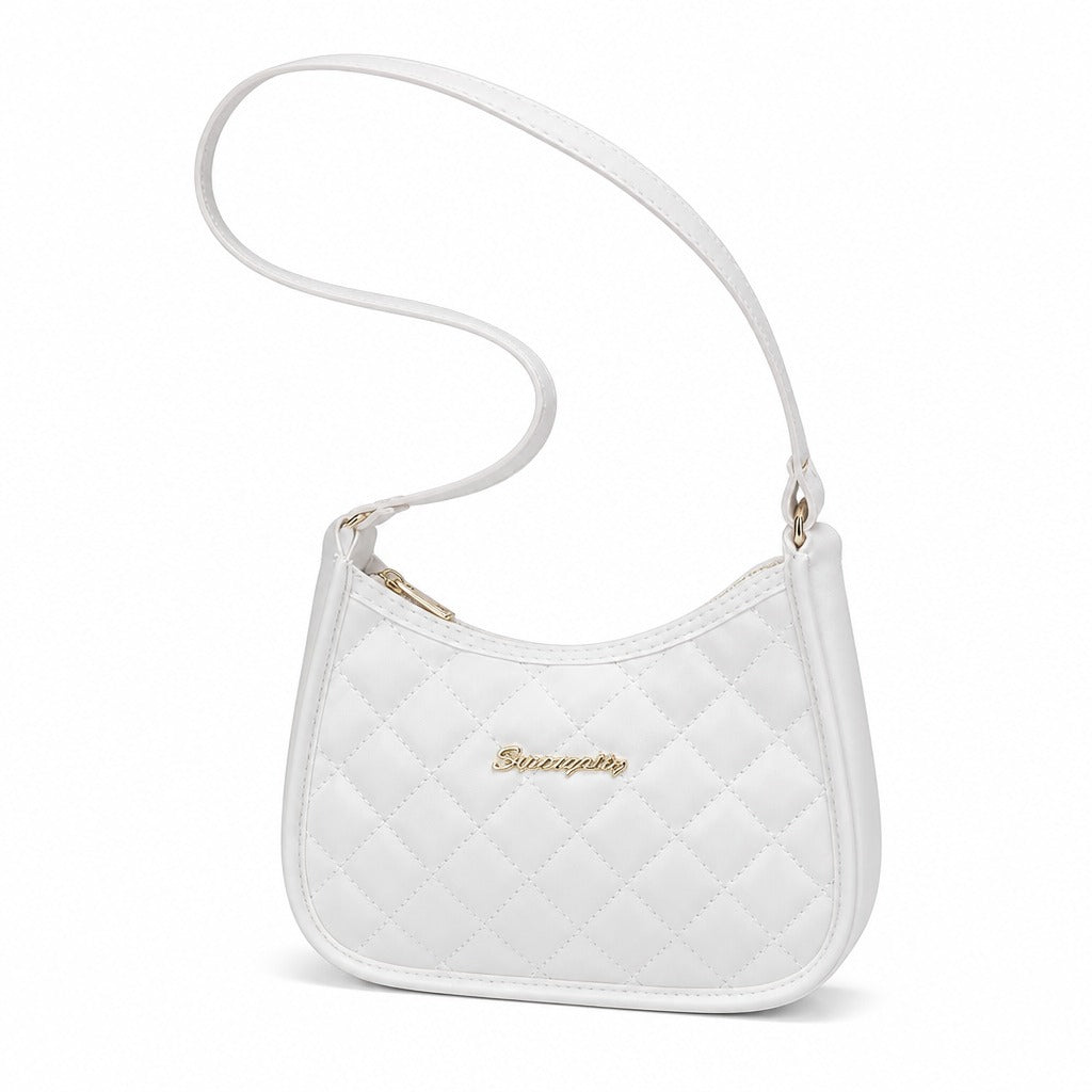 Korean Leather Shoulder Bag — White
