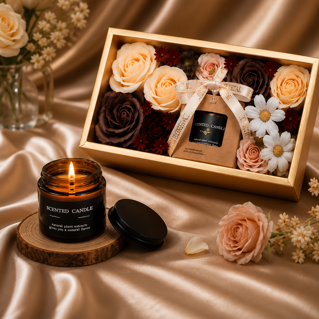 Aroma Candle Gift Set — Champagne — lifestyle