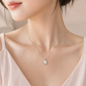 Charming Clover Silver Necklace