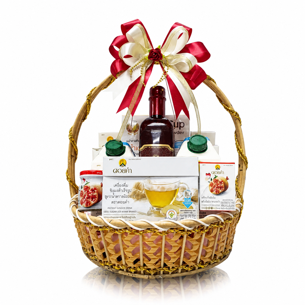 Doikham Wellness Gift Hamper — white studio