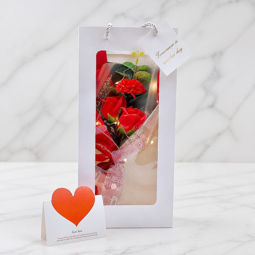 Dried Rose Flower Set — marble