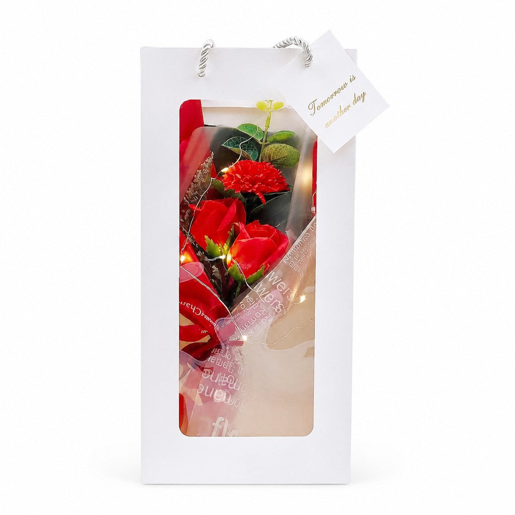 Dried Rose Flower Set — white