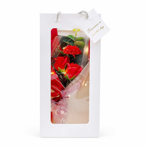 Dried Rose Flower & Soap Bouquet Gift Set