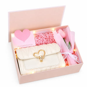 Handbag, Flower & Mini Fan Gift Set