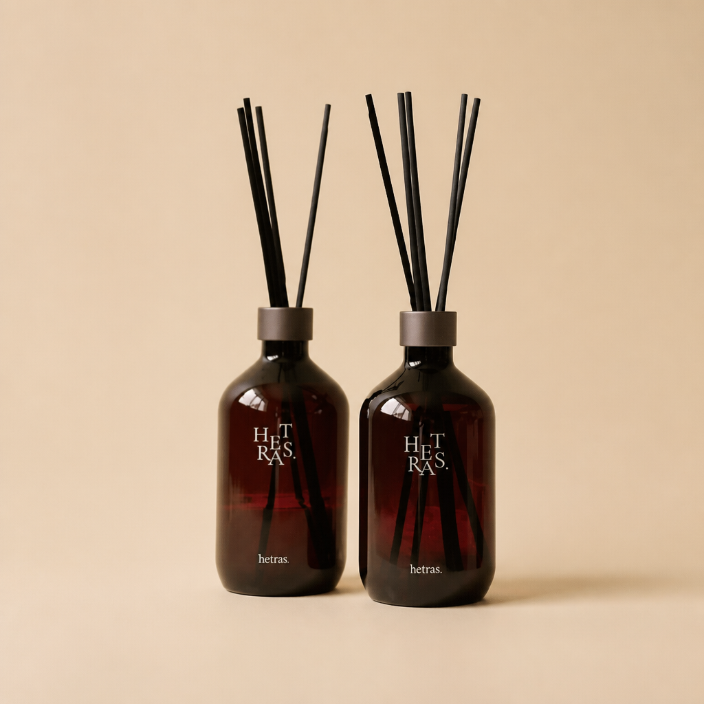 HETRAS Premium Diffuser 2-bottle set — cream studio