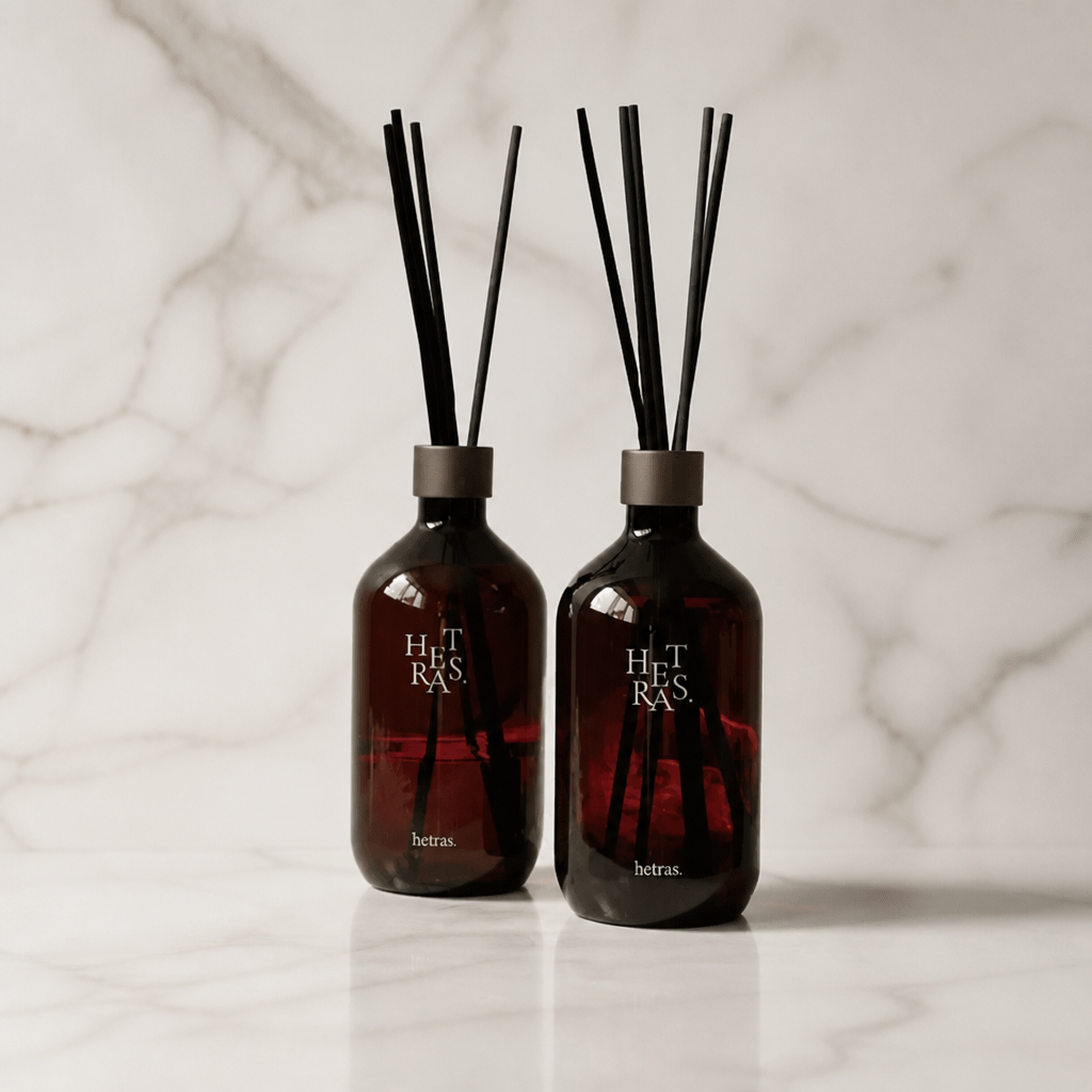 HETRAS Premium Diffuser 2-bottle set — marble studio