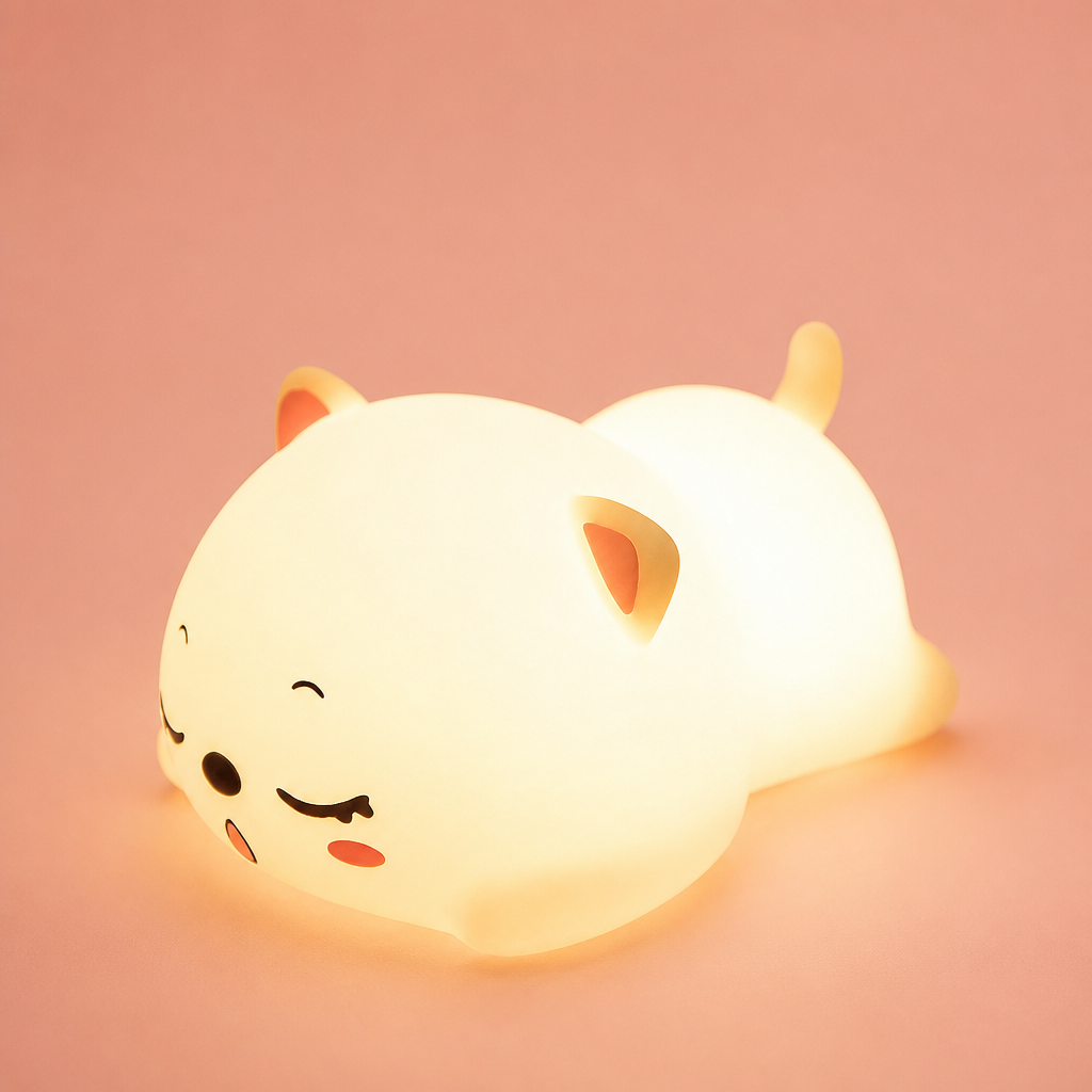 Cat Night Light — blush