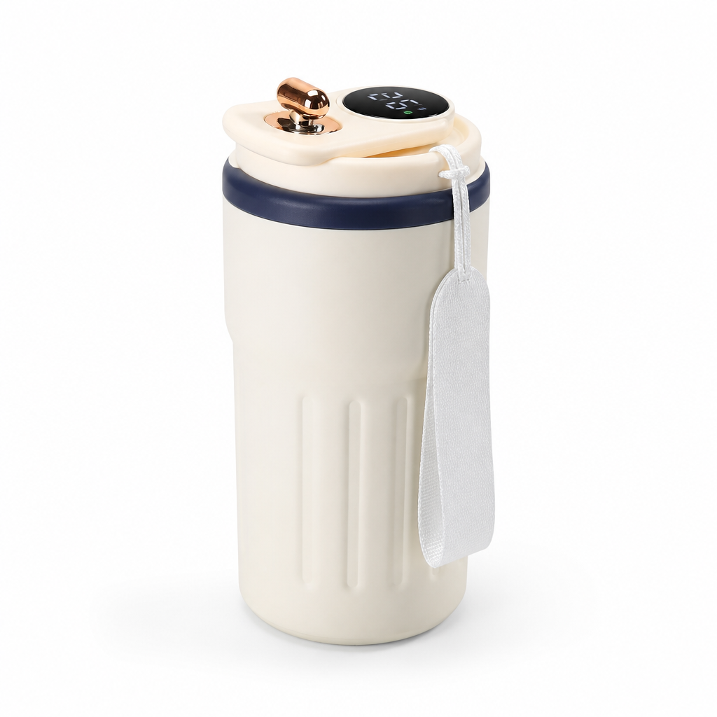 Digital Temperature Coffee Mug — White