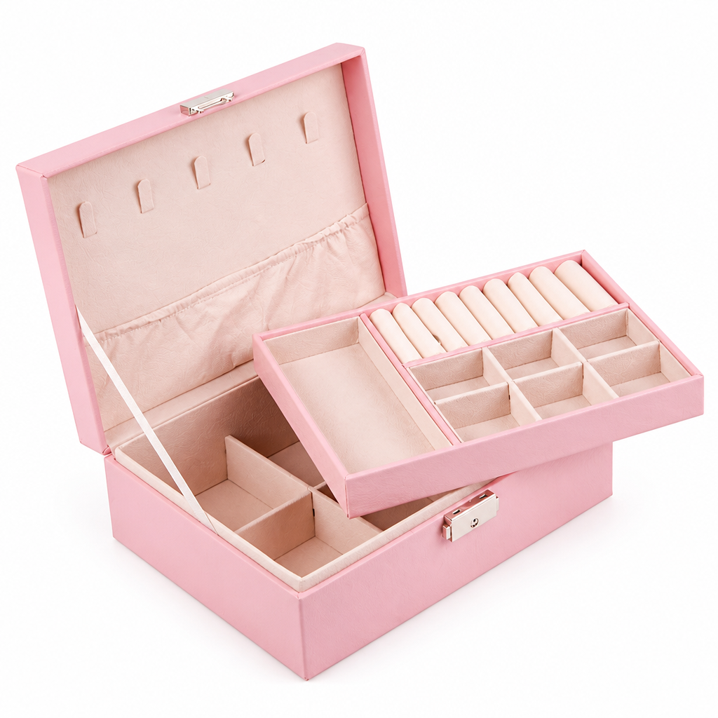 Jewellery Organiser Box — B Pink