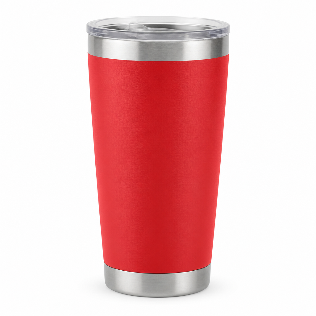 Stainless Steel Insulated Cold Cup — Red