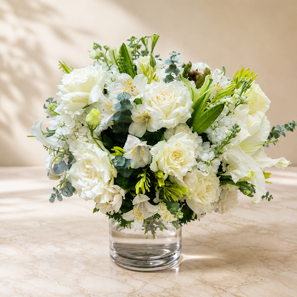 Ivory Bloom Elegance marble surface