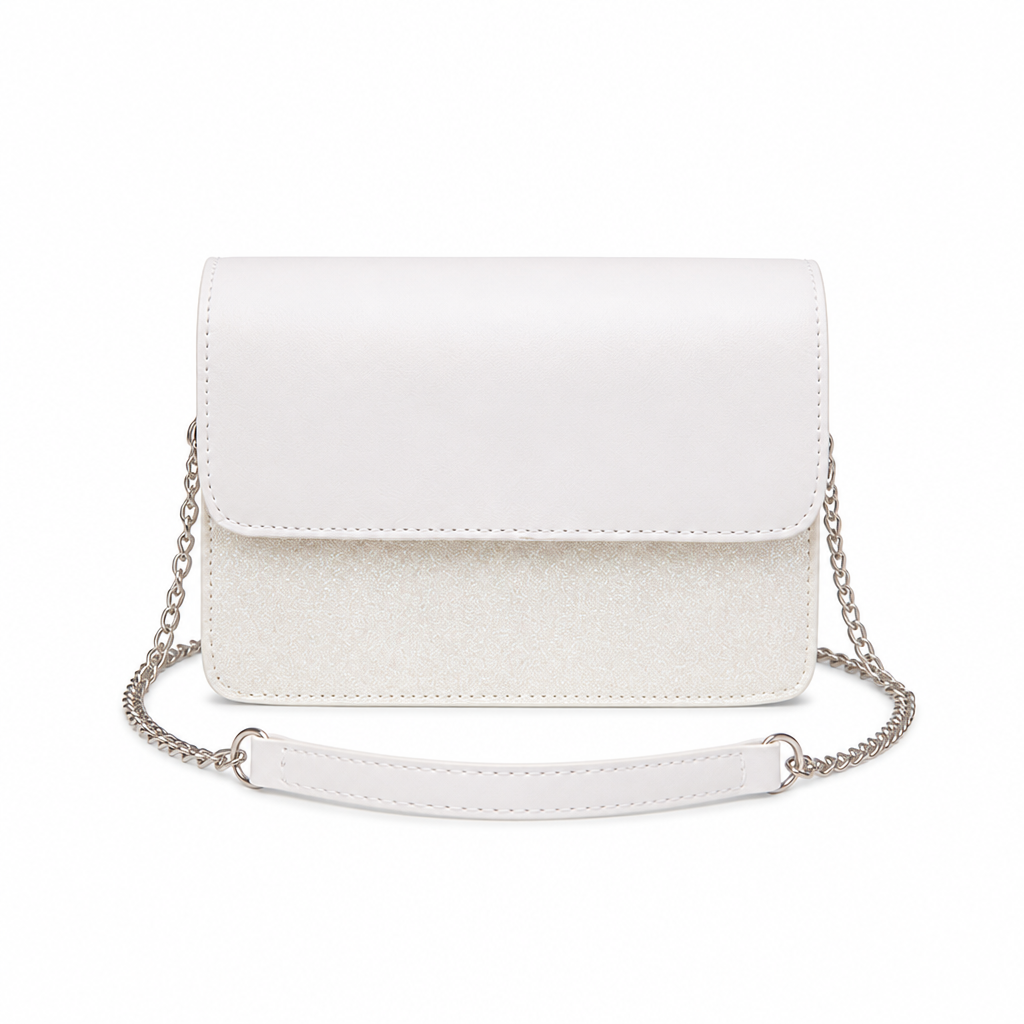 Leather Crossbody Bag — White