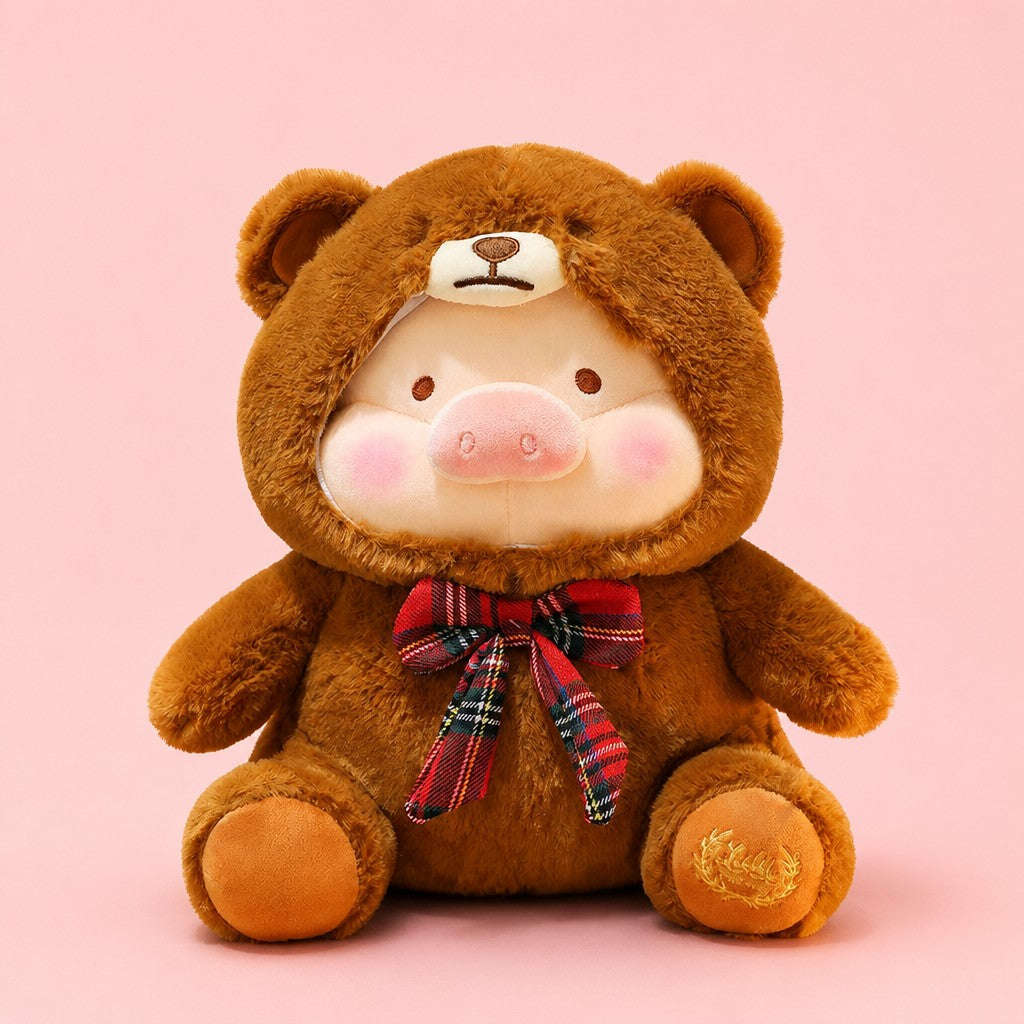 LuLu Piglet Plush with Hat — blush