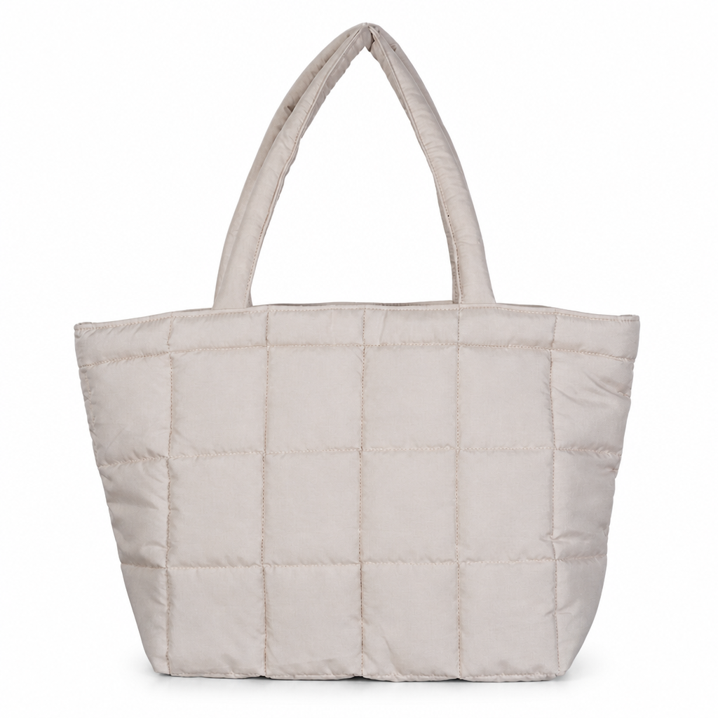 Nantita Soft Shoulder Bag — Beige