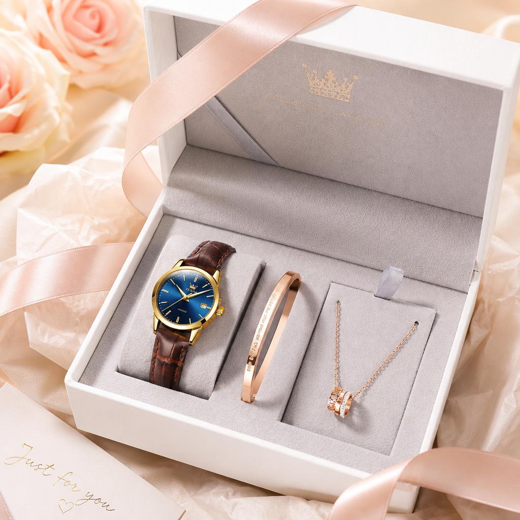 OLEVS Waterproof Women's Watch — gift presentation