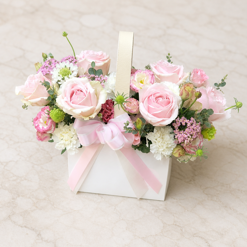 Pink Blossom Affair marble surface