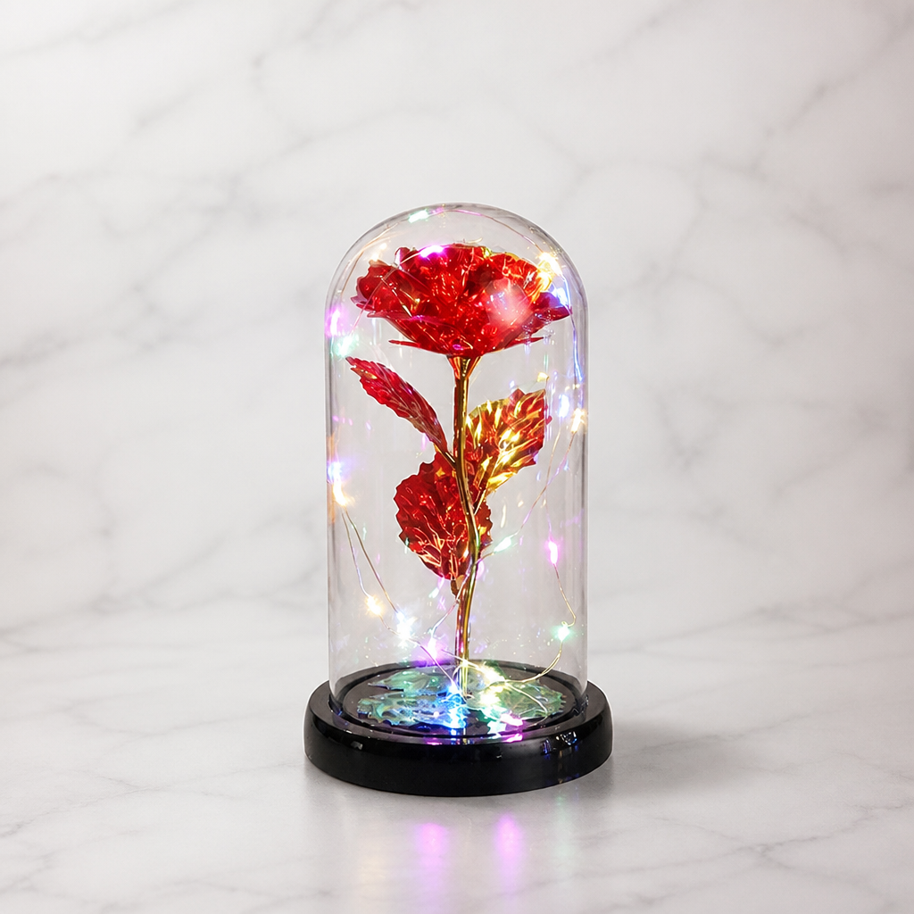 Rose Glass Dome LED — marble studio