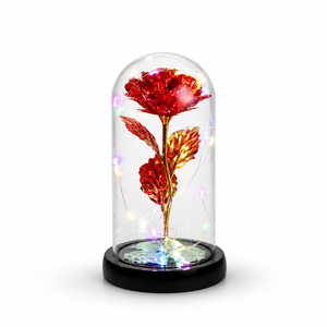 Rose in Glass Dome with LED