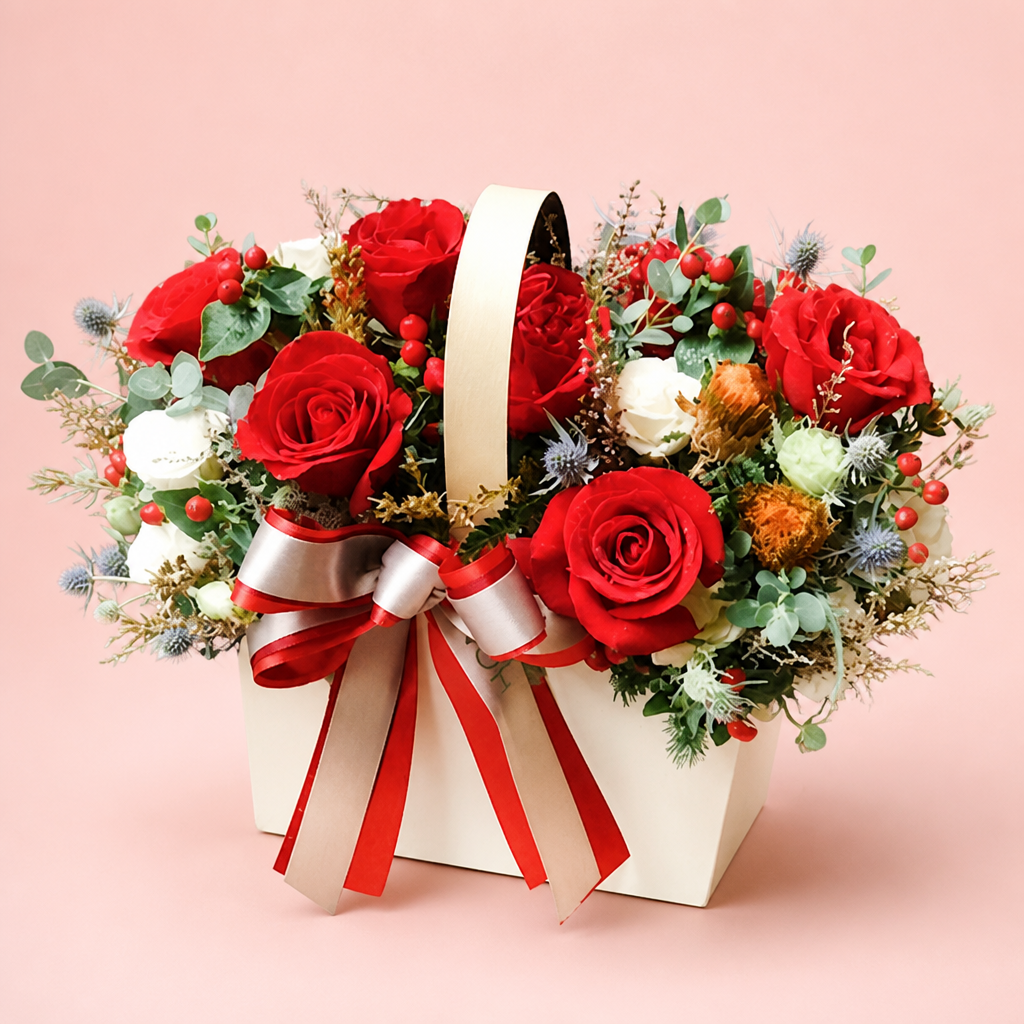 Scarlet Love Crate blush background