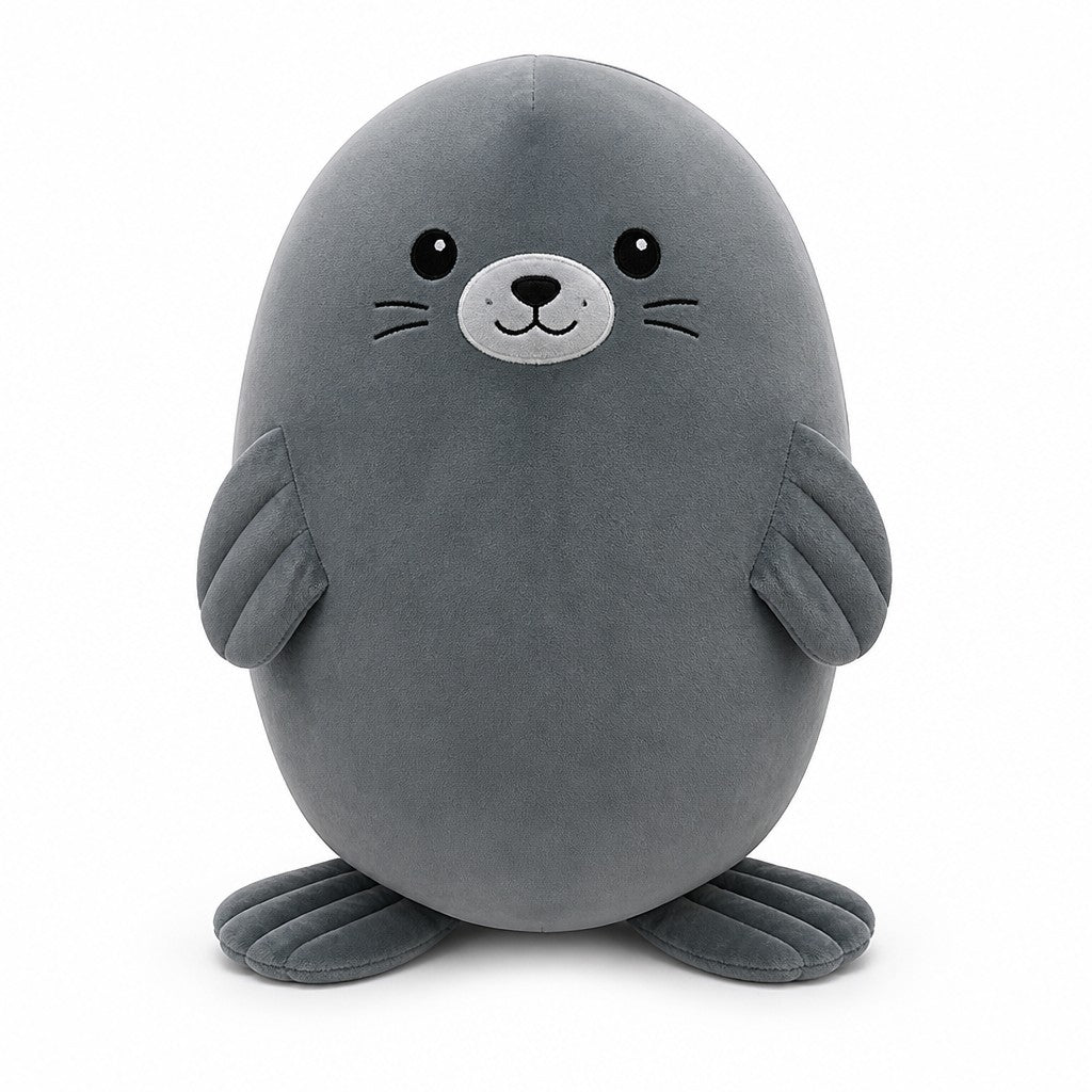 Seal Plush Toy — Dark Grey 115cm
