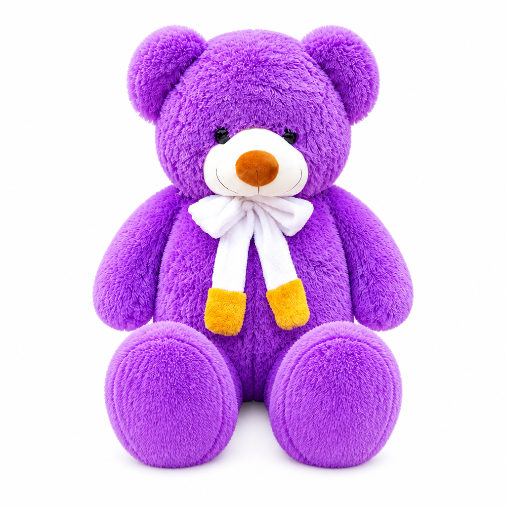 Giant Teddy Bear 110cm Purple