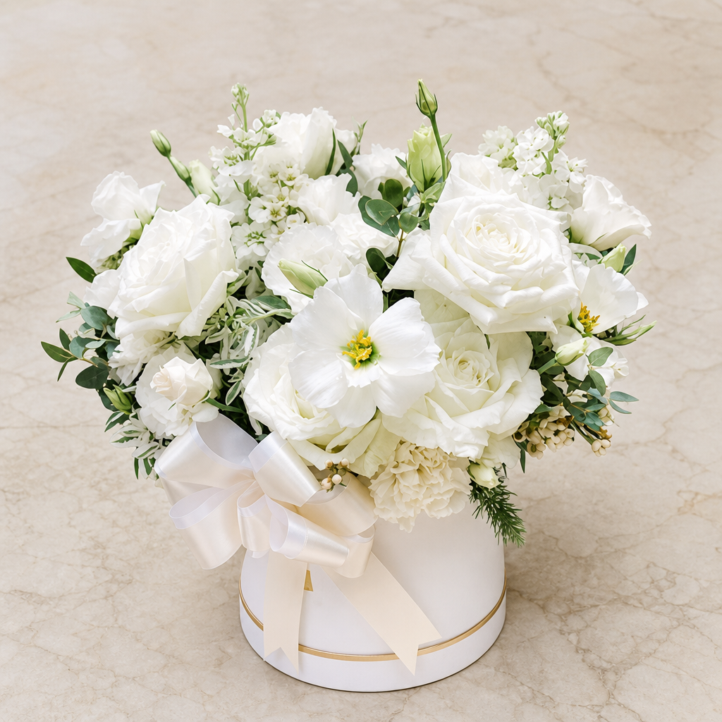 White Whisper Garden marble surface