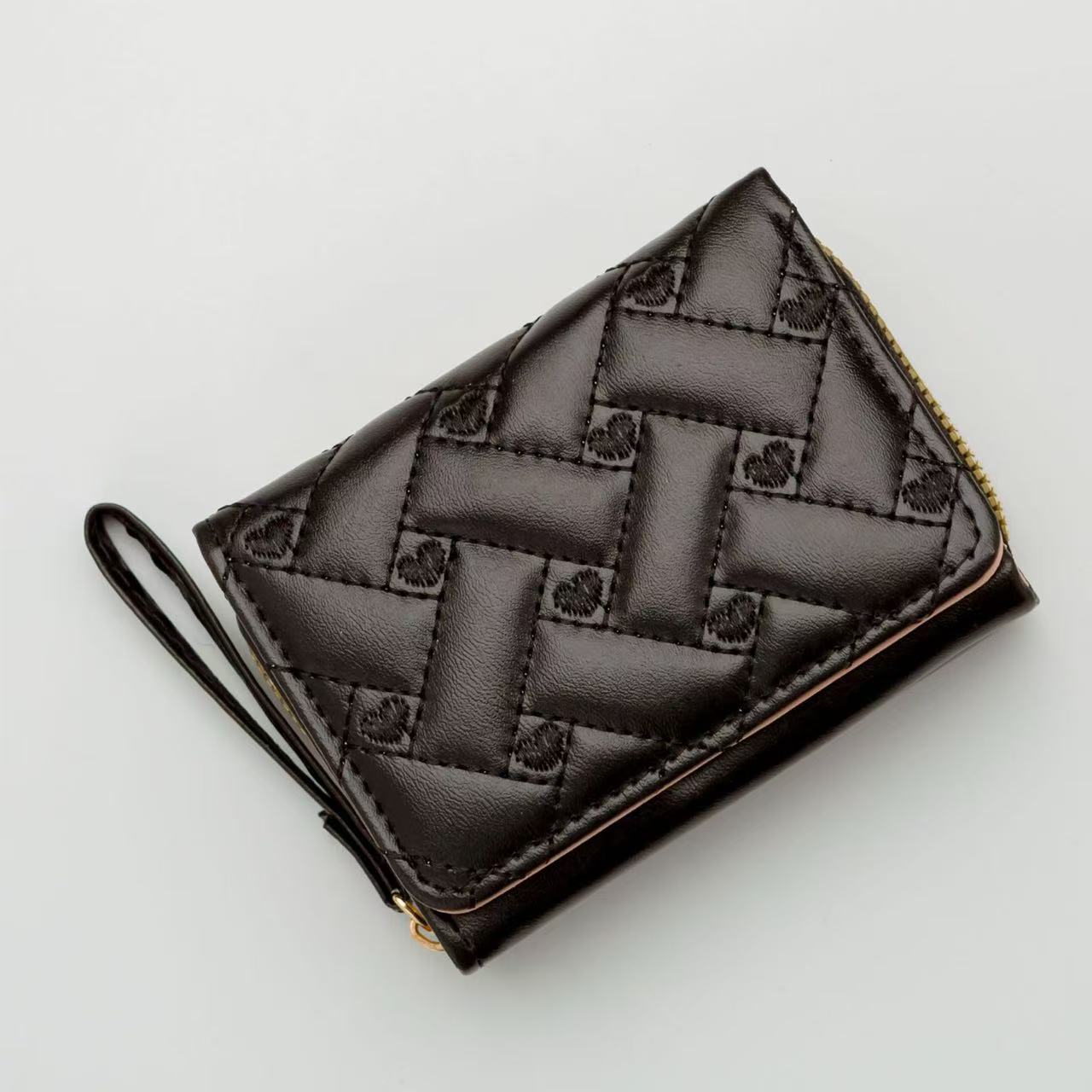 Embroidered Heart Coin Purse