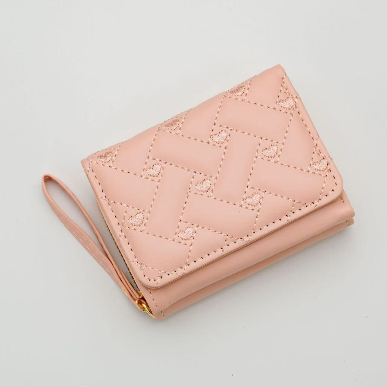 Embroidered Heart Coin Purse