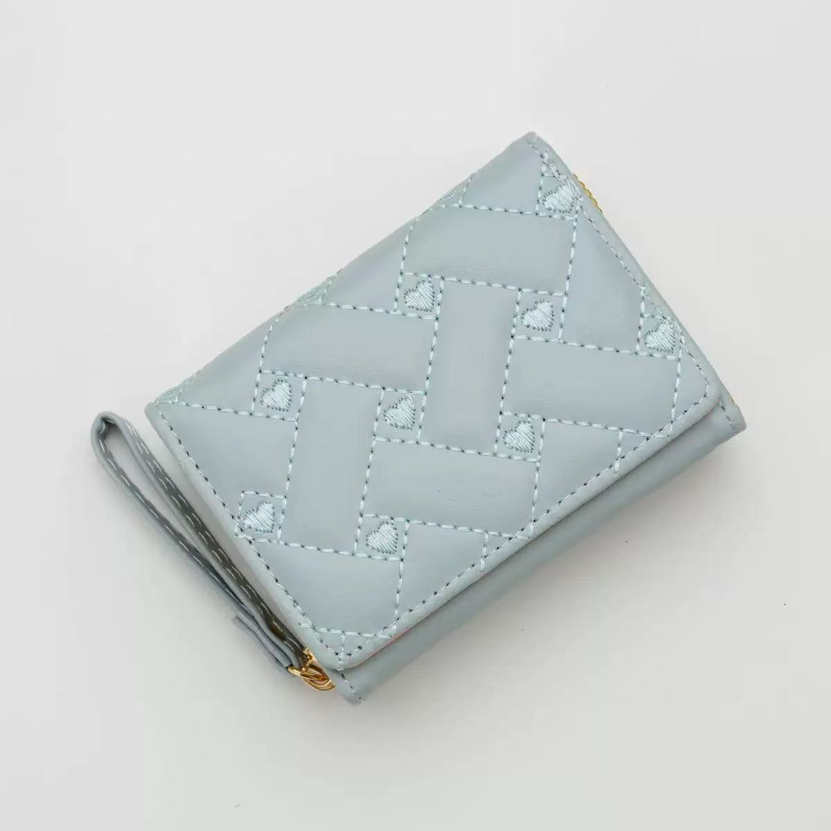 Embroidered Heart Coin Purse