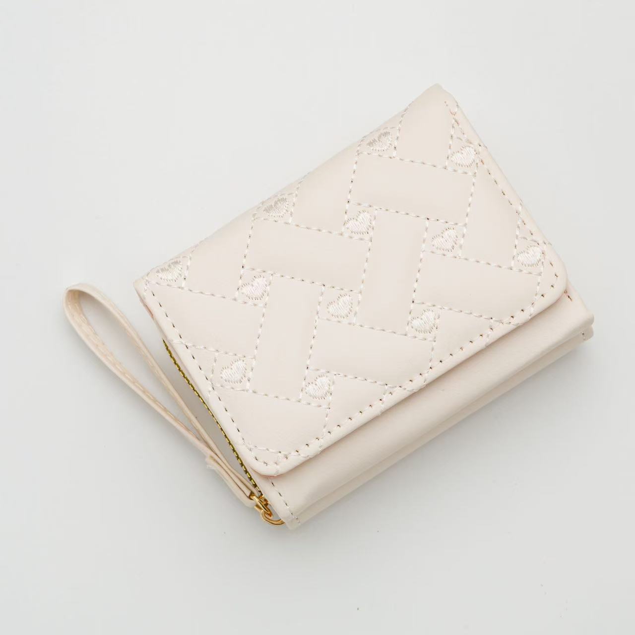 Embroidered Heart Coin Purse