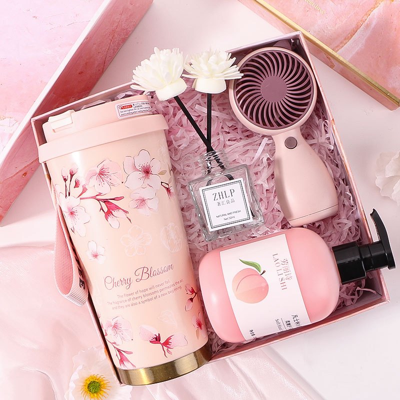 Thermos Cup Gift Set — Sakura Spa Bloom