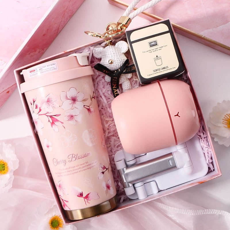 Thermos Cup Gift Set — Sakura Eternal Bear