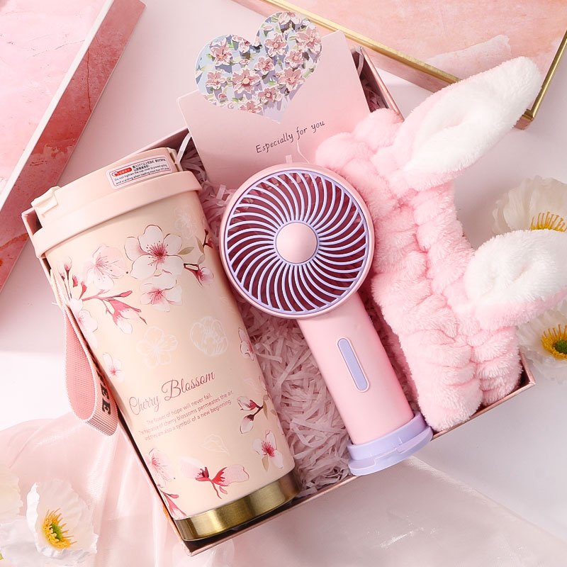 Thermos Cup Gift Set — Sakura Bunny Soft