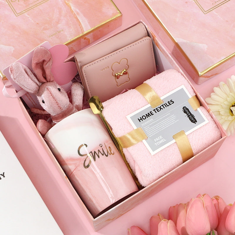 Cute Coffee Cup Gift Box Set