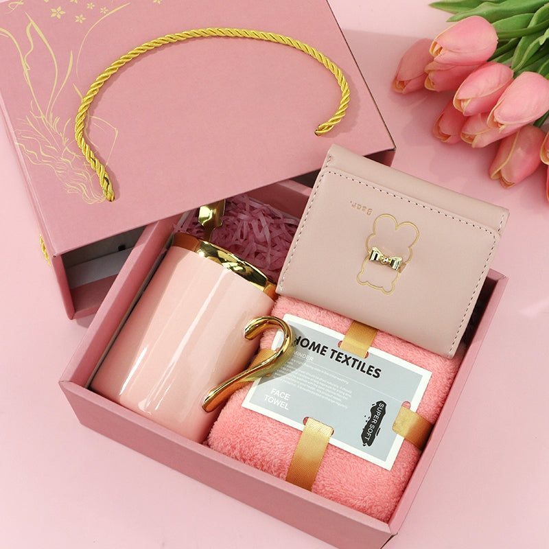 Cute Coffee Cup Gift Box Set