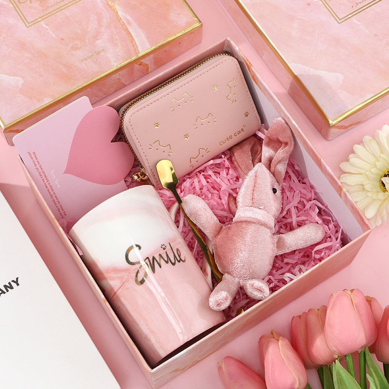 Cute Coffee Cup Gift Box Set