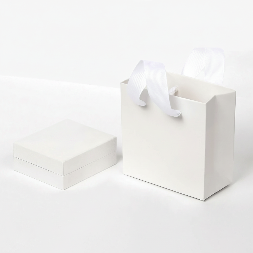 White jewelry gift packaging